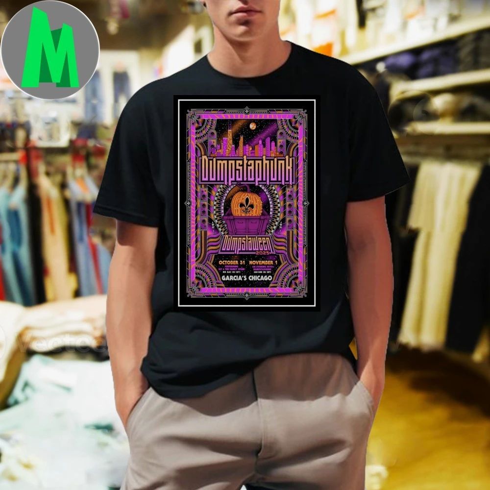 Dumpstaphunk Chicago Halloween Poster - Adult & Kids T-Shirts, Sweatshirts & Hoodies apparel design preview 1