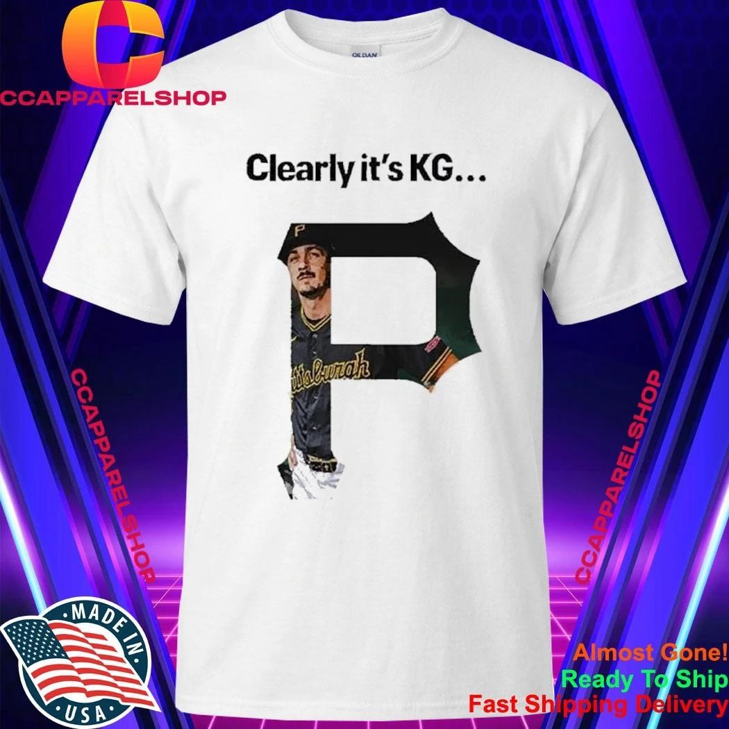 Clearly It'S KG Pittsburgh Pirates Player Portrait - Adult & Kids T-Shirts, Sweatshirts & Hoodies apparel design preview 1