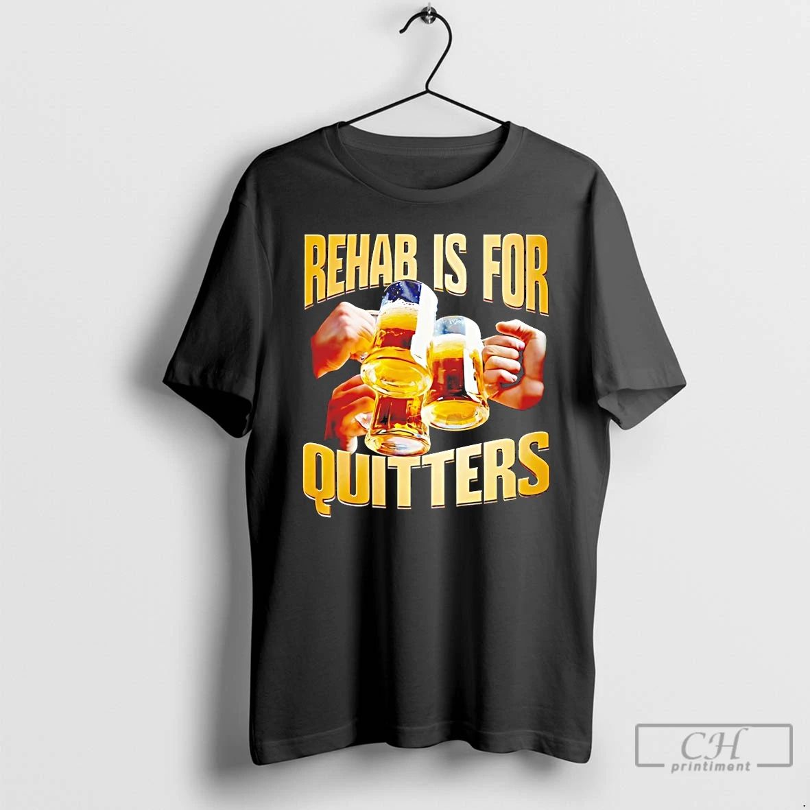 Classic Rehab Is For Quitters - Adult & Kids T-Shirts, Sweatshirts & Hoodies apparel design preview 1