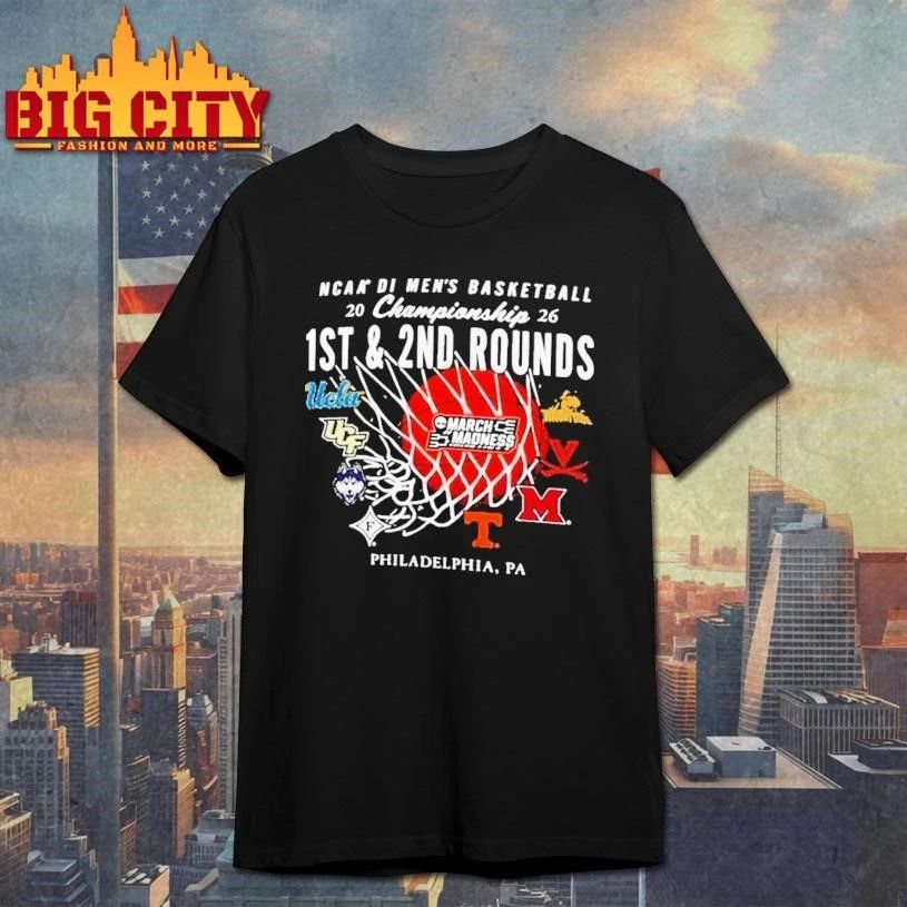 Philadelphia,PA 2026 NCAA Men's Basketball March - Adult & Kids T-Shirts, Sweatshirts & Hoodies apparel design preview 1