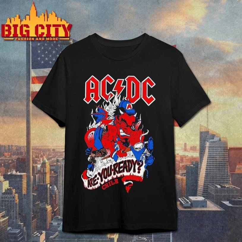AC DC Chile PWR Up Tour 2026 At Parque Estadio - Adult & Kids T-Shirts, Sweatshirts & Hoodies apparel design preview 1