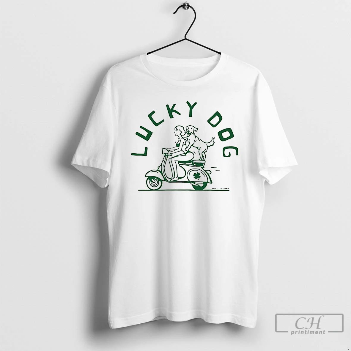 Classic Lucky Dog St Patricks Day - Adult & Kids T-Shirts, Sweatshirts & Hoodies apparel design preview 1