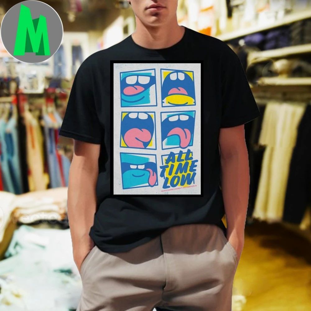 All Time Low Grand Rapids, Michigan Poster - Adult & Kids T-Shirts, Sweatshirts & Hoodies apparel design preview 1