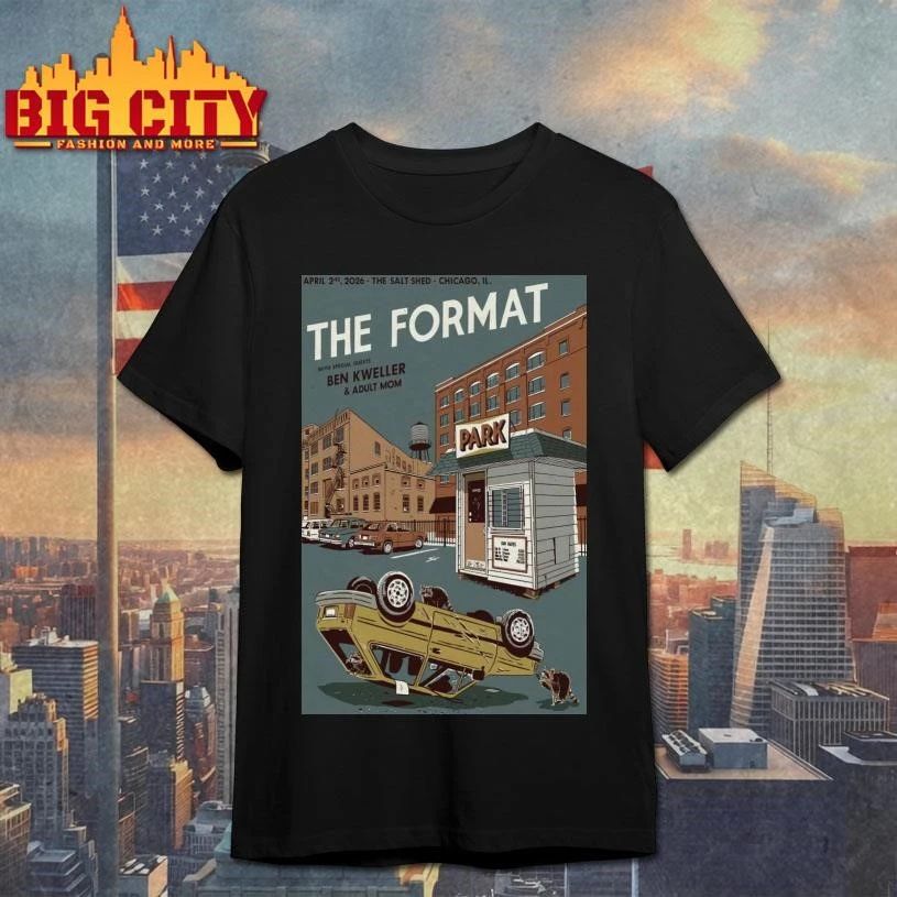 The Format April 1 2026 Salt Shed Chicago, IL Poster - Adult & Kids T-Shirts, Sweatshirts & Hoodies apparel design preview 1