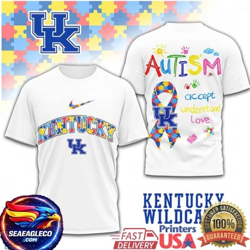 Kentucky Wildcats Autism Awareness Accept Understand - Adult & Kids T-Shirts, Sweatshirts & Hoodies apparel design preview 1