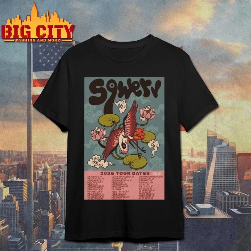 Sqwerv Summer Tour 2026 Poster - Adult & Kids T-Shirts, Sweatshirts & Hoodies apparel design preview 1