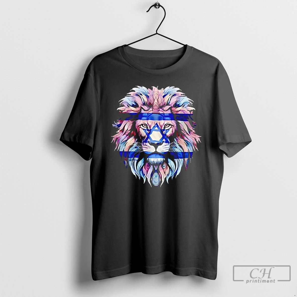 Classic Rising Lion Israel Am Yisrael Chai - Adult & Kids T-Shirts, Sweatshirts & Hoodies apparel design preview 1
