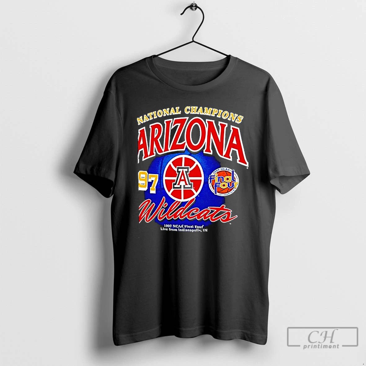Classic Arizona Wildcats 1997 Basketball National - Adult & Kids T-Shirts, Sweatshirts & Hoodies apparel design preview 1