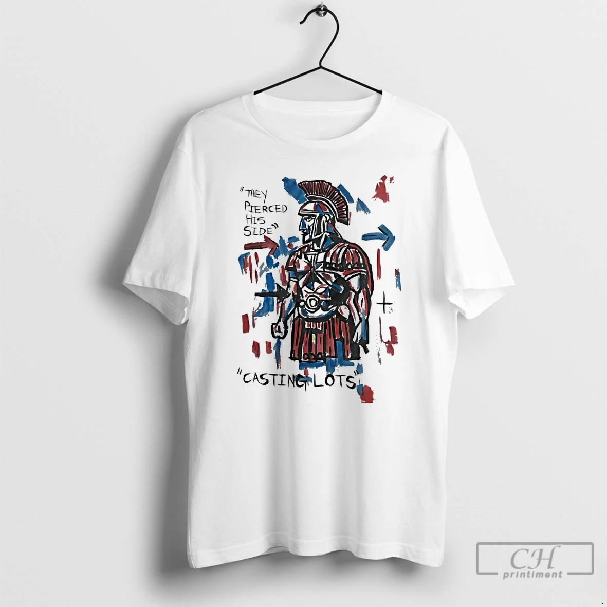 Classic They Pierced His Side Casting Lots - Adult & Kids T-Shirts, Sweatshirts & Hoodies apparel design preview 1