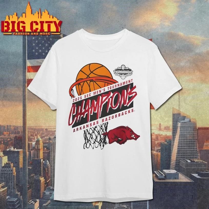 Arkansas Razorbacks SEC Championships 2026 - Adult & Kids T-Shirts, Sweatshirts & Hoodies apparel design preview 1