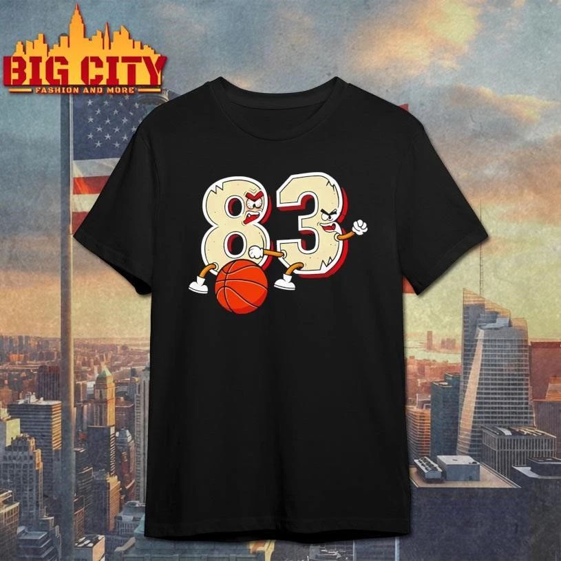Bam Adebayo Baseball 83 Point Cartoon - Adult & Kids T-Shirts, Sweatshirts & Hoodies apparel design preview 1