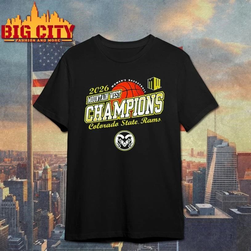 Colorado State Rams Women's Basketball Champions 2026 - Adult & Kids T-Shirts, Sweatshirts & Hoodies apparel design preview 1