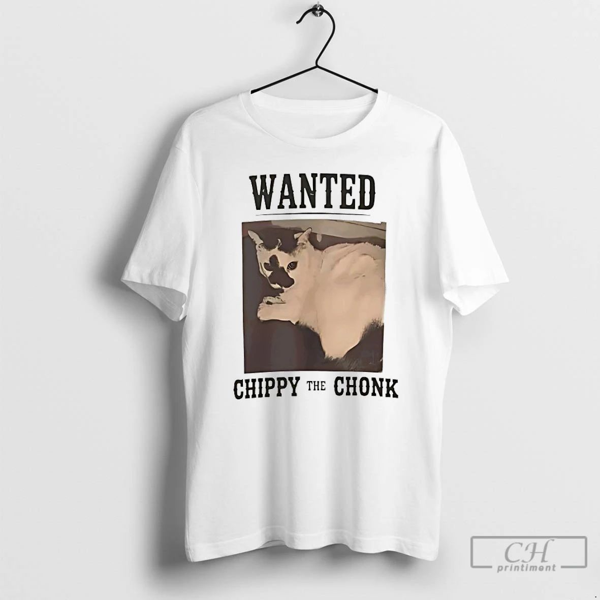 Classic Wanted Chippy The Chonk - Adult & Kids T-Shirts, Sweatshirts & Hoodies apparel design preview 1
