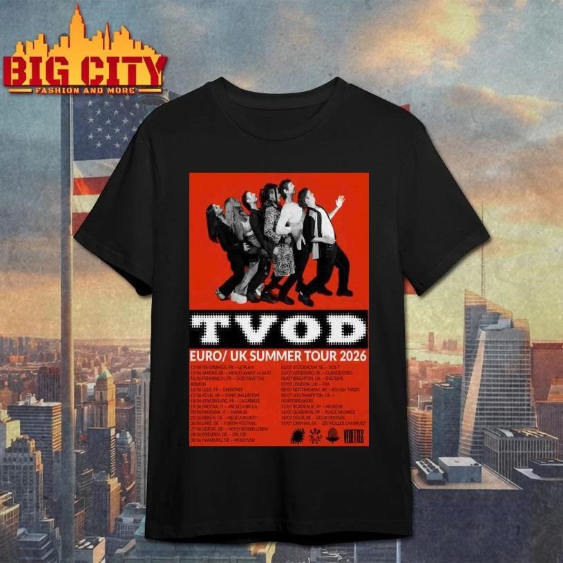 TVOD Summer Tour EU UK 2026 Poster - Adult & Kids T-Shirts, Sweatshirts & Hoodies apparel design preview 1