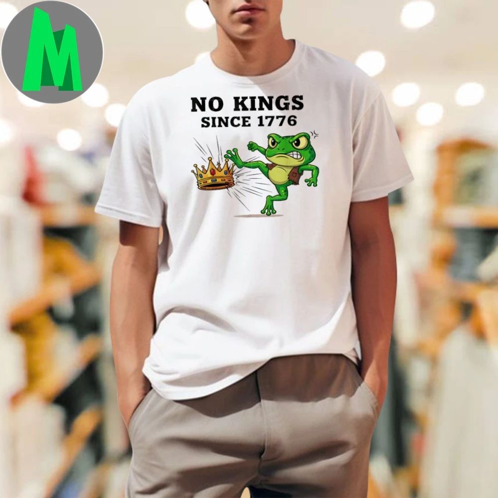 No Kings Since 1776 Frog Protest - Adult & Kids T-Shirts, Sweatshirts & Hoodies apparel design preview 1