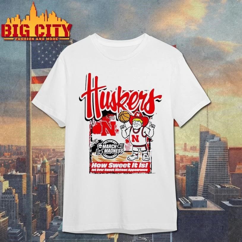 Nebraska Cornhuskers 2026 NCAA March Madness First - Adult & Kids T-Shirts, Sweatshirts & Hoodies apparel design preview 1