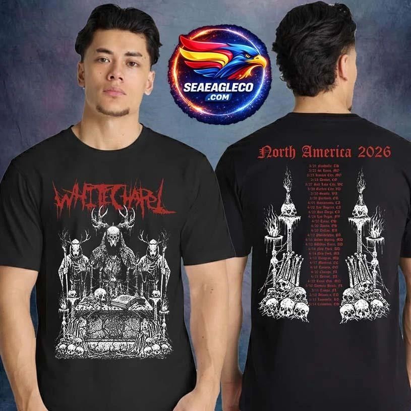 Whitechapel Merch North America Tour 2026 The Ritual - Adult & Kids T-Shirts, Sweatshirts & Hoodies apparel design preview 1