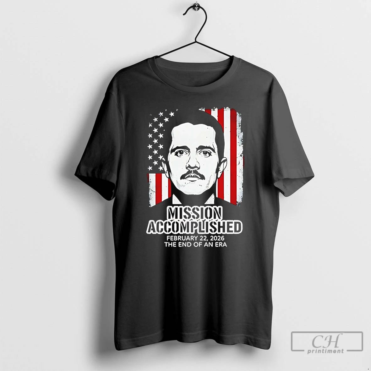 Classic Mission Accomplished Feb 22 2026 El Mencho - Adult & Kids T-Shirts, Sweatshirts & Hoodies apparel design preview 1