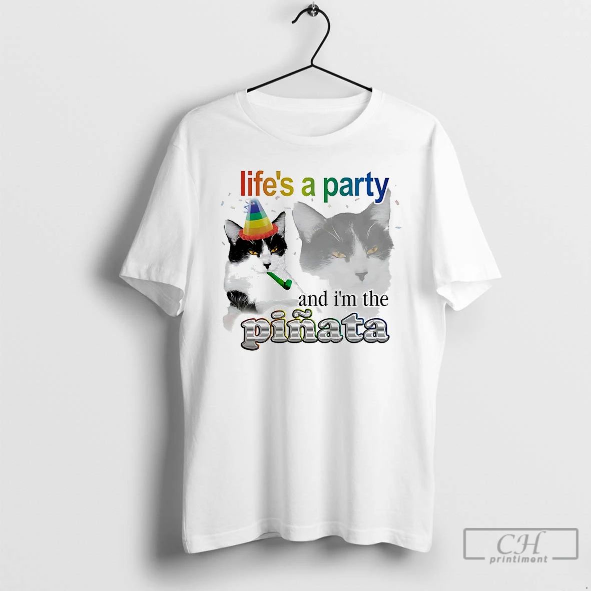Classic Lifes A Party And Im The Pinata Cat - Adult & Kids T-Shirts, Sweatshirts & Hoodies apparel design preview 1