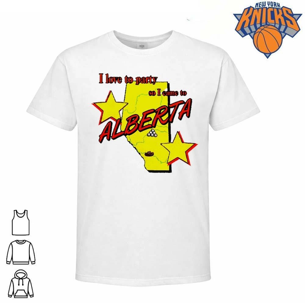 I Love To Party So Came Alberta Vintage Travel Parody - Adult & Kids T-Shirts, Sweatshirts & Hoodies apparel design preview 1
