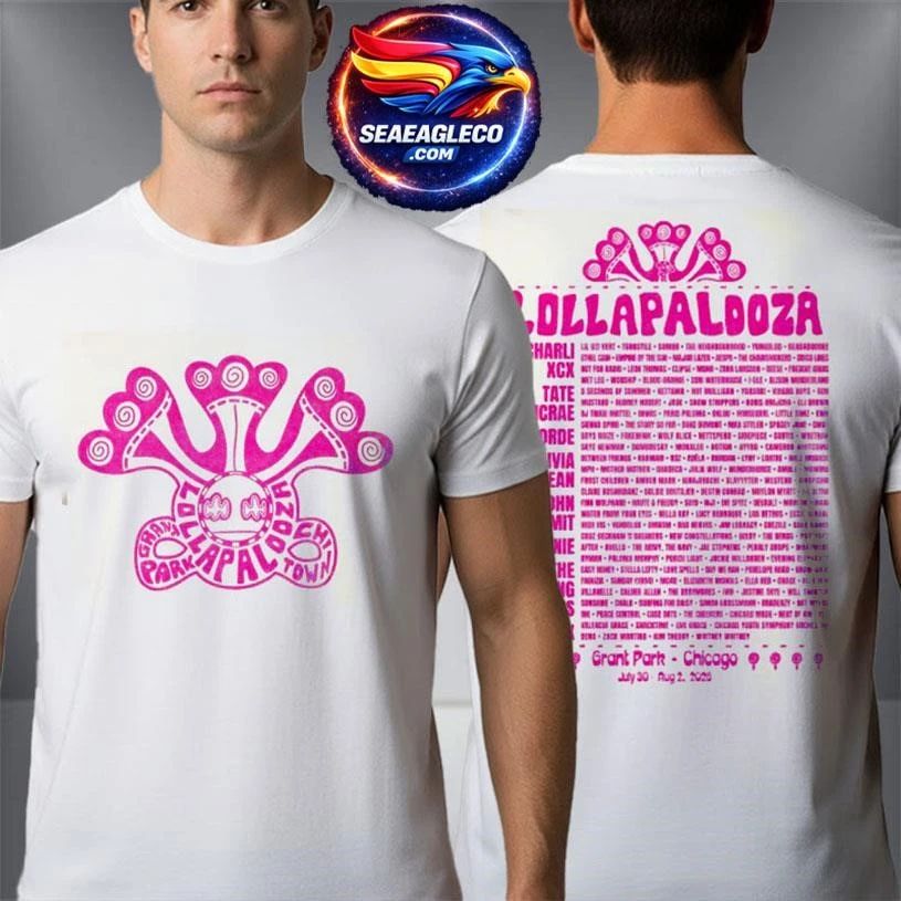 Lollapalooza 2026 Festival Lolla Guide Lineup Show At - Adult & Kids T-Shirts, Sweatshirts & Hoodies apparel design preview 1