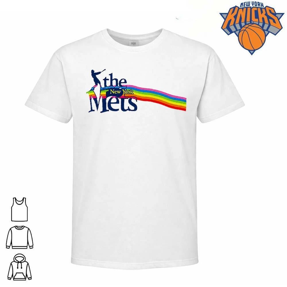 The New York Mets Rainbow Pride Baseball Silhouette - Adult & Kids T-Shirts, Sweatshirts & Hoodies apparel design preview 1