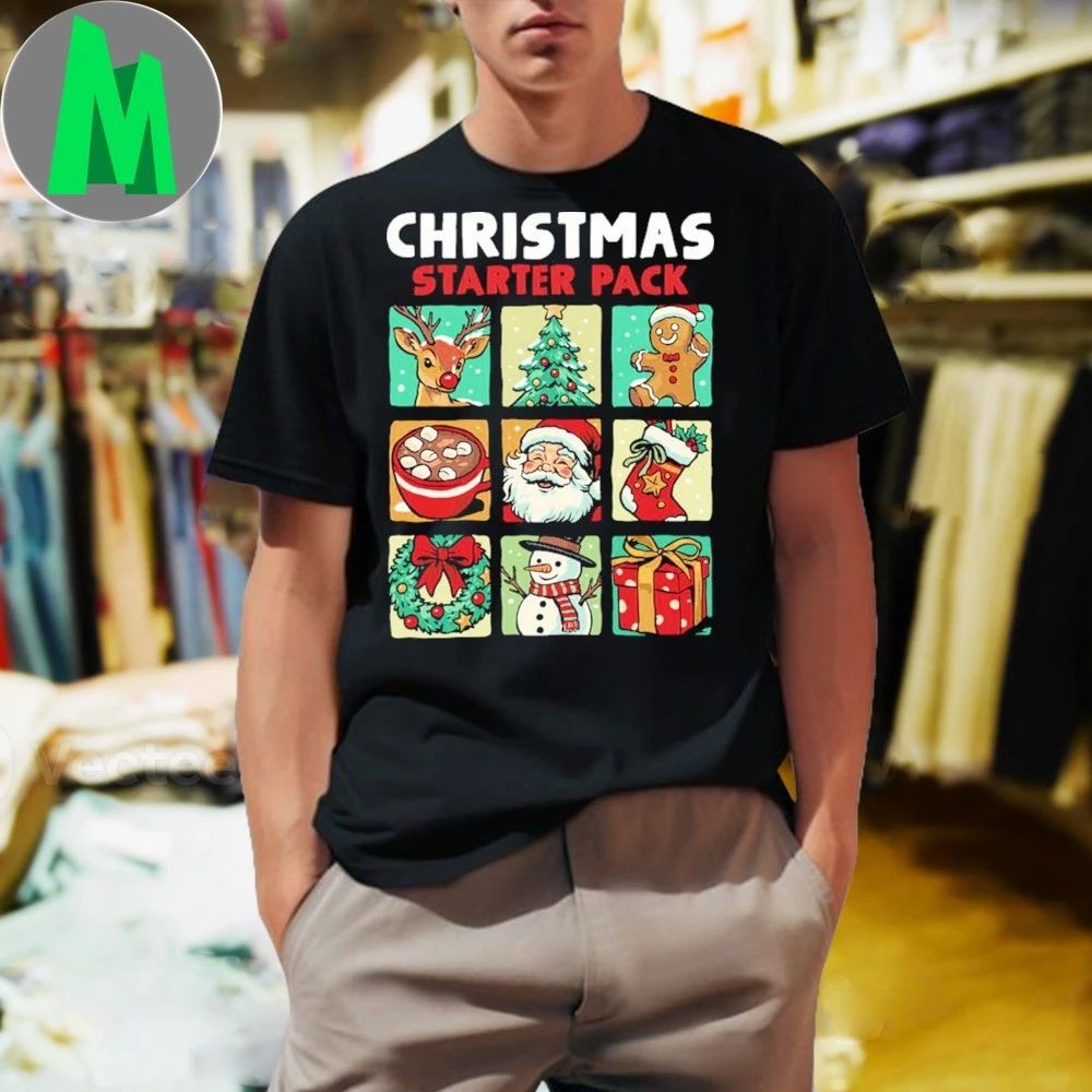 Christmas Starter Pack - Adult & Kids T-Shirts, Sweatshirts & Hoodies apparel design preview 1