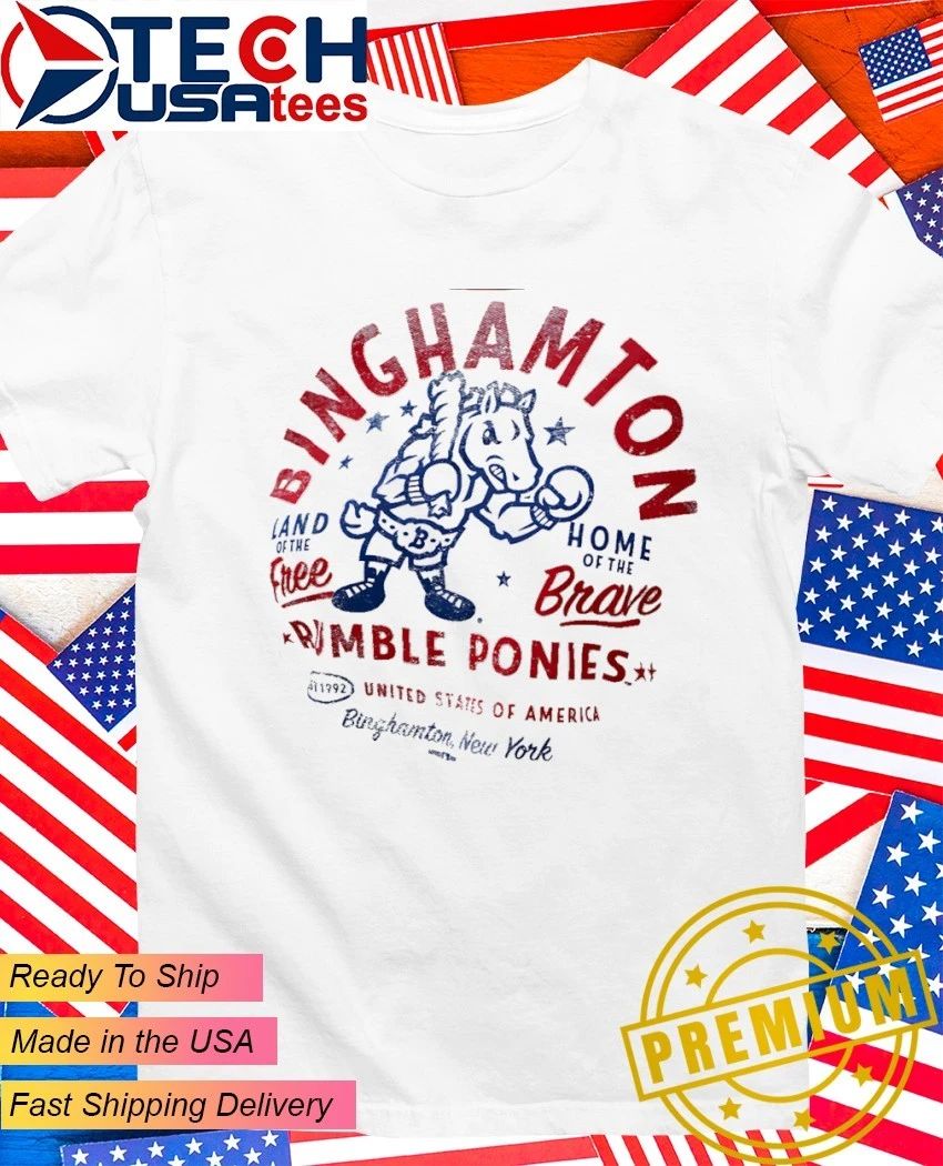 Binghamton Rumble Ponies 4th of July America's 250th - Adult & Kids T-Shirts, Sweatshirts & Hoodies apparel design preview 1