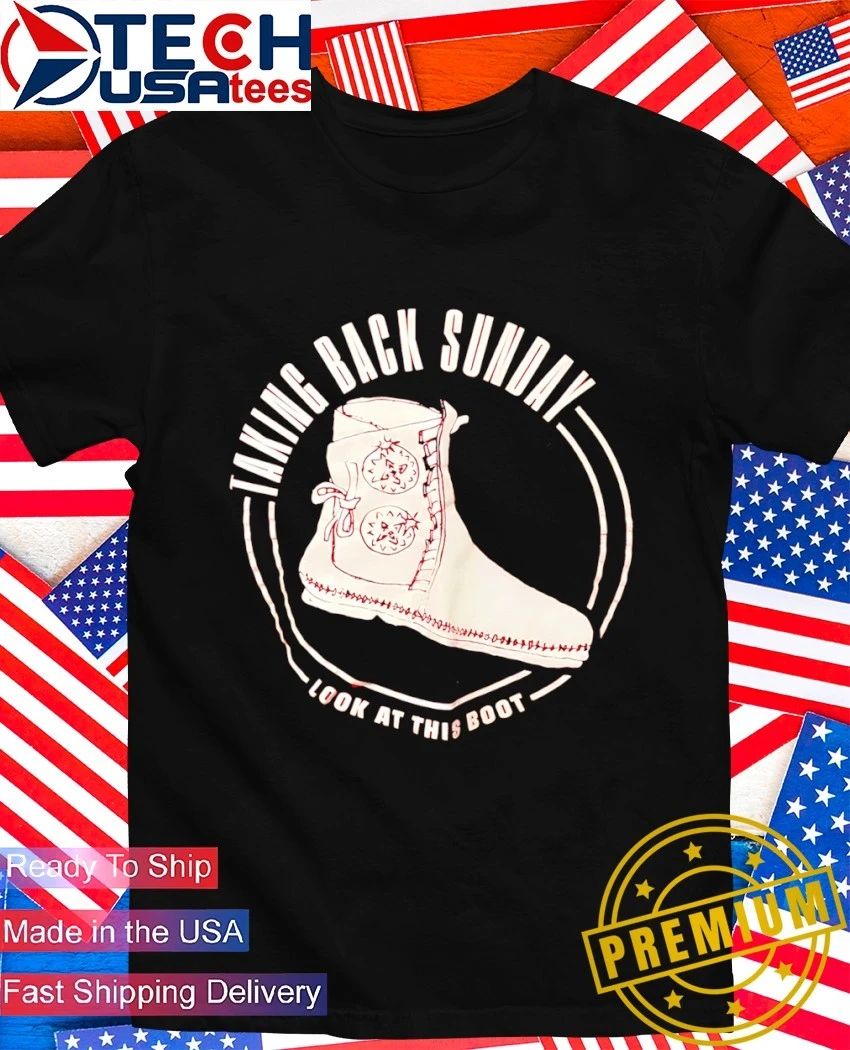 Taking Back Sunday look at this boot - Adult & Kids T-Shirts, Sweatshirts & Hoodies apparel design preview 1