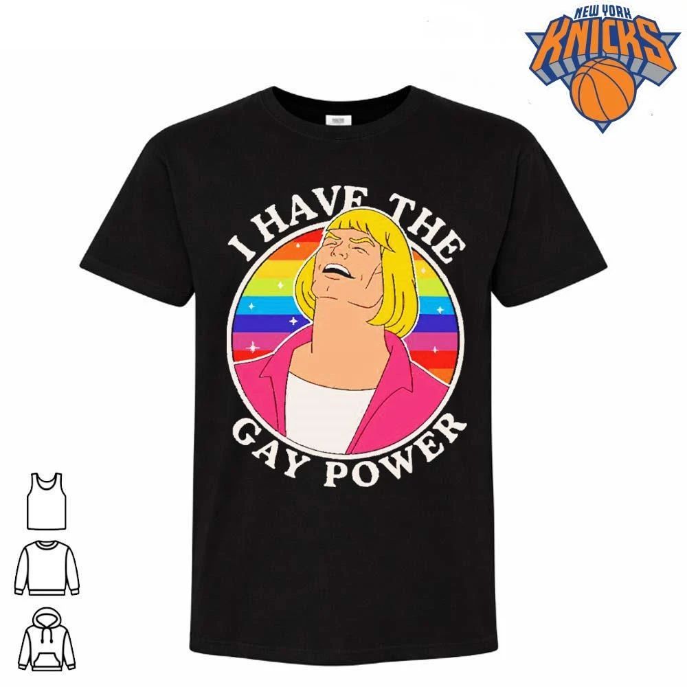 He Man I Have The Gay Power Rainbow Retro Meme - Adult & Kids T-Shirts, Sweatshirts & Hoodies apparel design preview 1