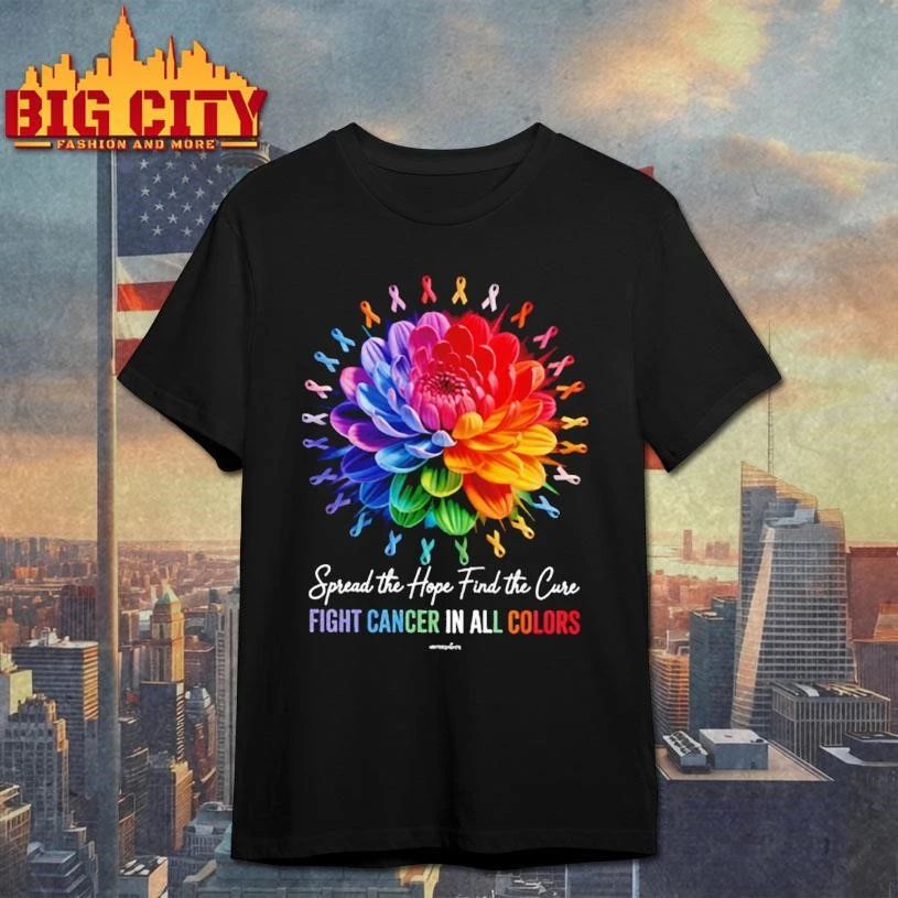 Spread the hope find a cure flower 2026 - Adult & Kids T-Shirts, Sweatshirts & Hoodies apparel design preview 1