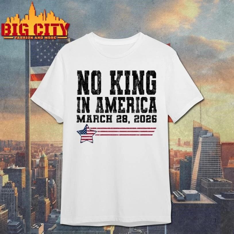 No Kings In America Since 1776 Anti-Trump March 28 - Adult & Kids T-Shirts, Sweatshirts & Hoodies apparel design preview 1