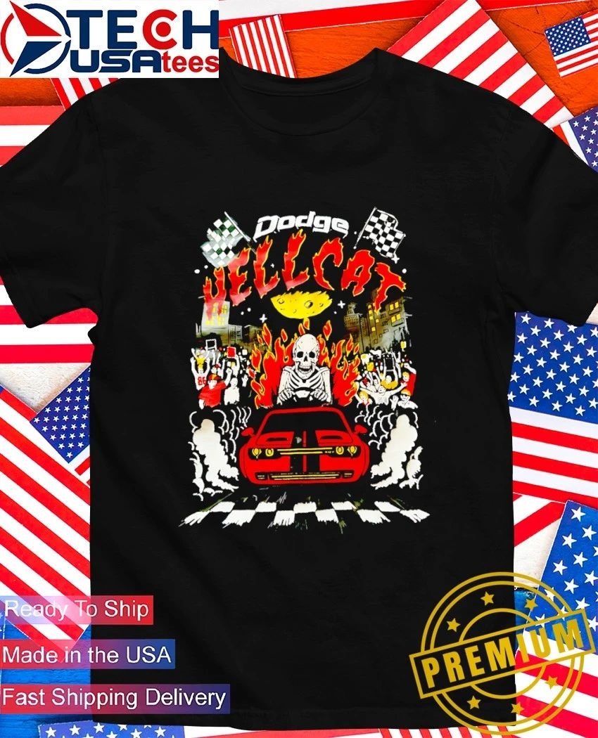 Dodge Hellcat skeleton - Adult & Kids T-Shirts, Sweatshirts & Hoodies apparel design preview 1