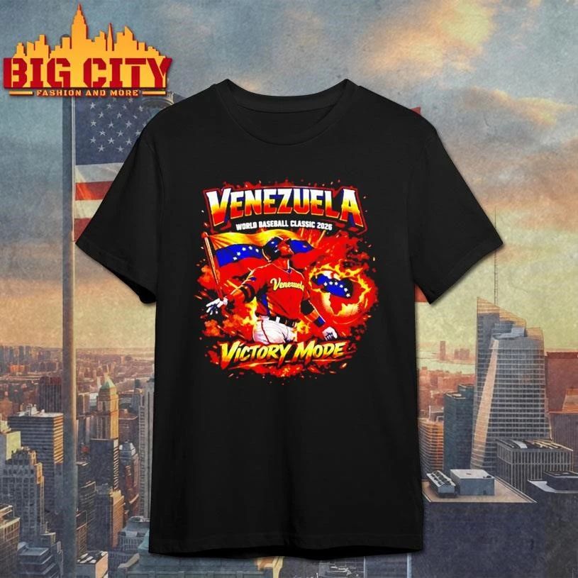 Venezuela Victory Mode World Baseball Classic - Adult & Kids T-Shirts, Sweatshirts & Hoodies apparel design preview 1