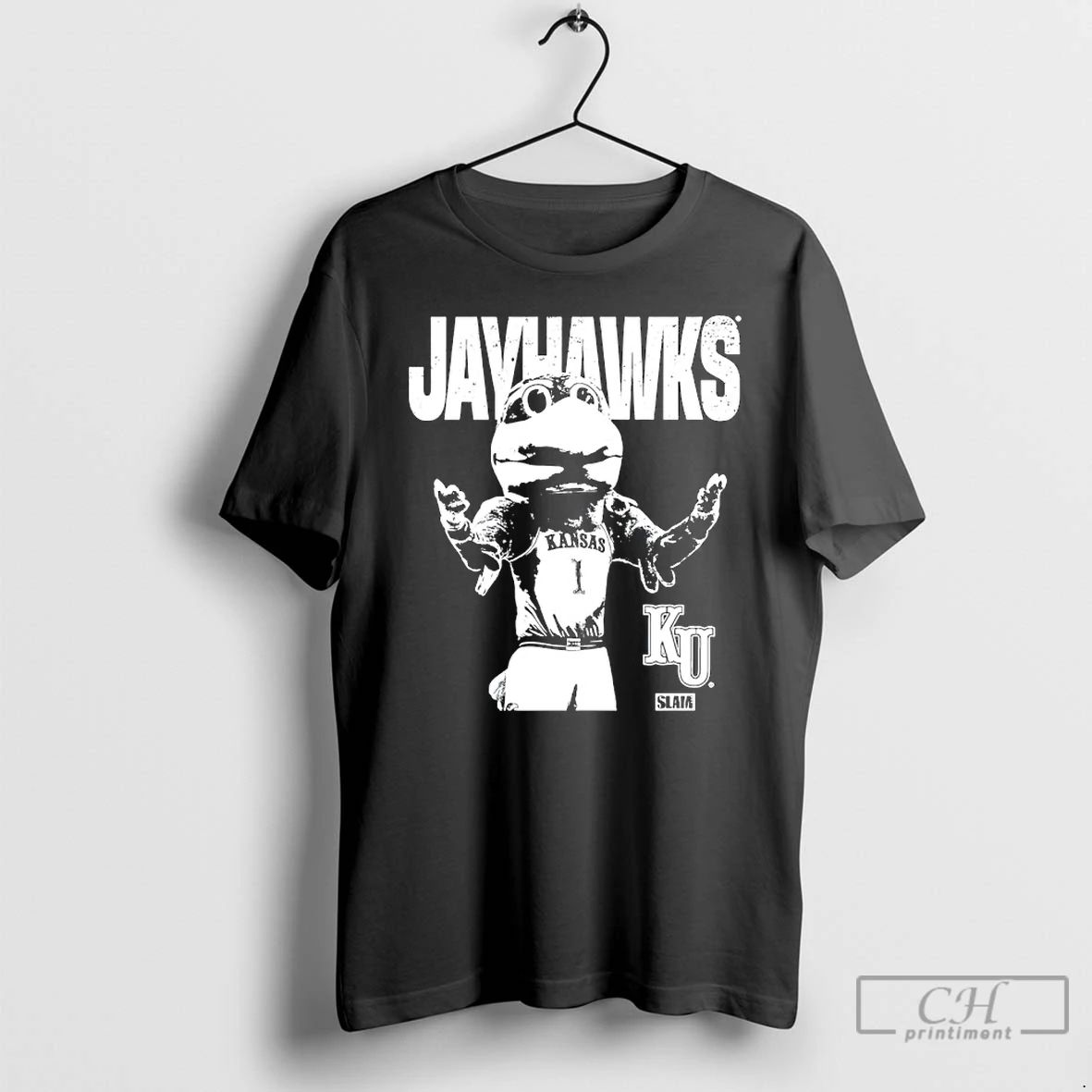 Classic Kansas Jayhawks Big Jay Mascot Vintage - Adult & Kids T-Shirts, Sweatshirts & Hoodies apparel design preview 1