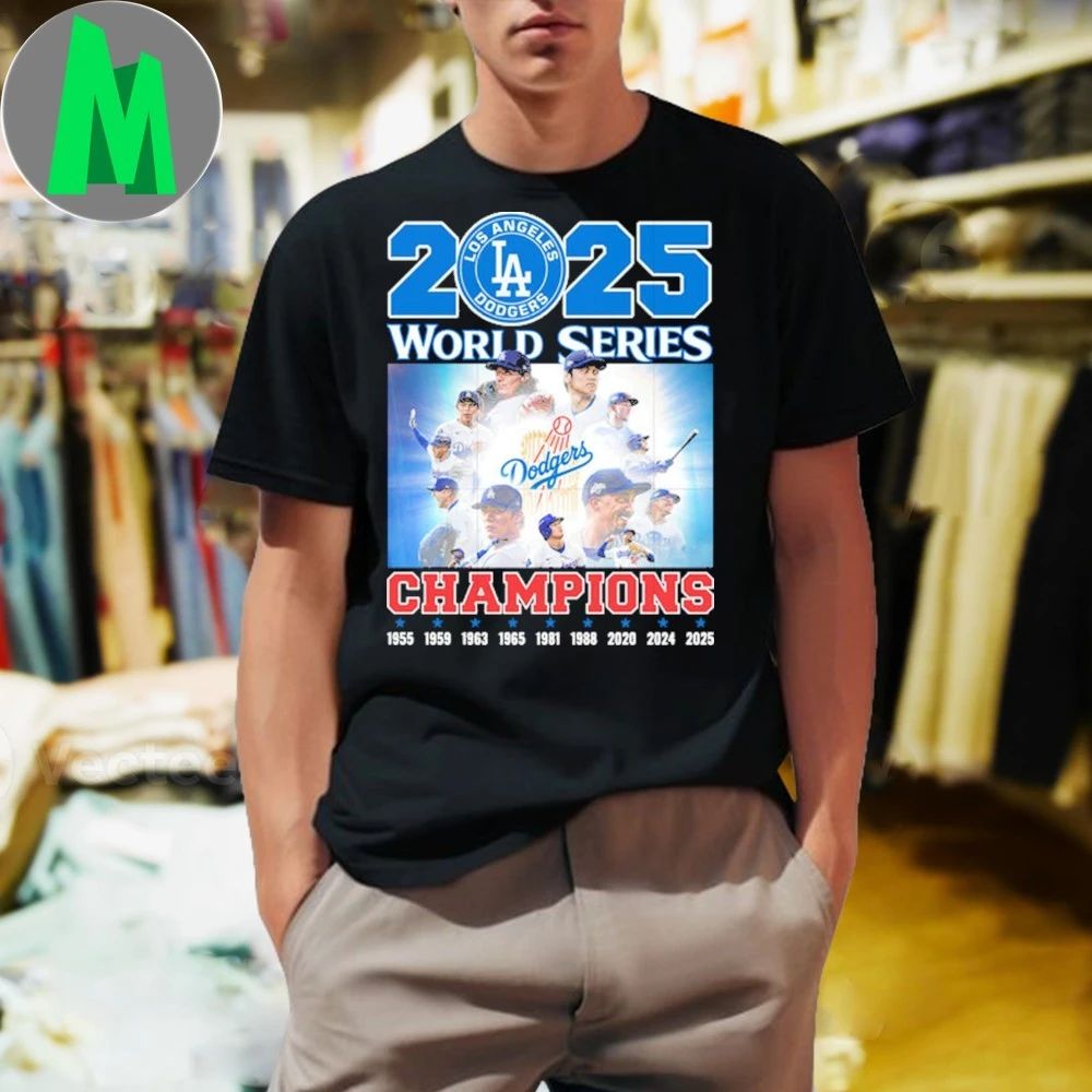 World series champions dodgers Los Angeles baseball - Adult & Kids T-Shirts, Sweatshirts & Hoodies apparel design preview 1