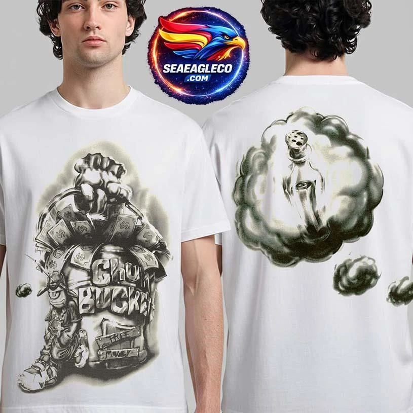 Travis Scott X Spongebob Free Money Chum Bucket Two - Adult & Kids T-Shirts, Sweatshirts & Hoodies apparel design preview 1