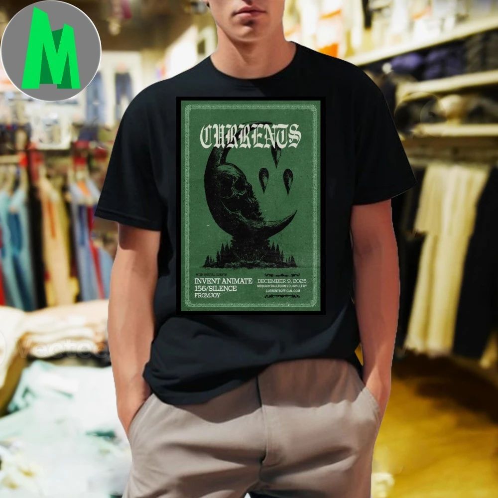 Currents December 9 2025 Mercury Ballroom, Louisville - Adult & Kids T-Shirts, Sweatshirts & Hoodies apparel design preview 1