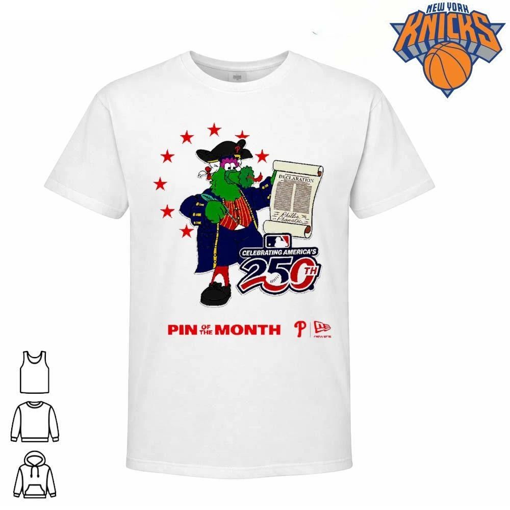 Phillie Phanatic Celebrating Americas 250th - Adult & Kids T-Shirts, Sweatshirts & Hoodies apparel design preview 1