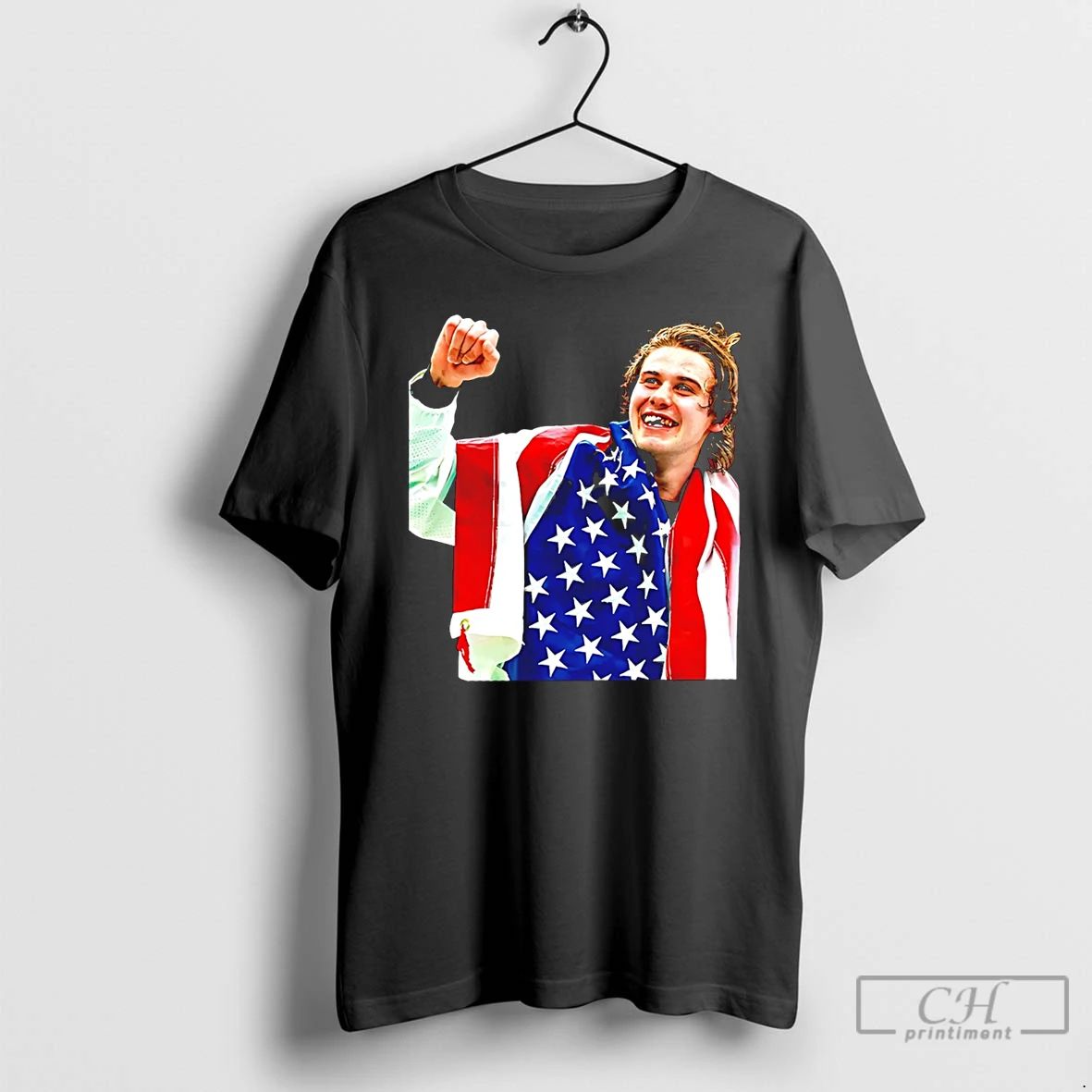 Classic Jack Hughes Team Usa Olympic Champions 2026 - Adult & Kids T-Shirts, Sweatshirts & Hoodies apparel design preview 1