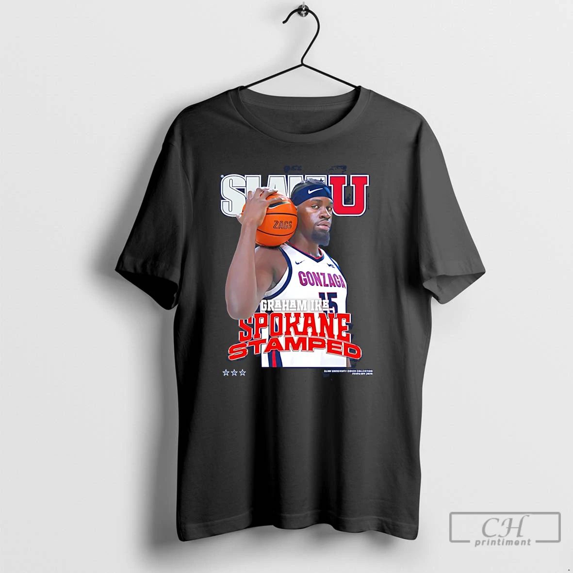 Classic Graham Ike Gonzaga Bulldogs Spokane Stamped - Adult & Kids T-Shirts, Sweatshirts & Hoodies apparel design preview 1