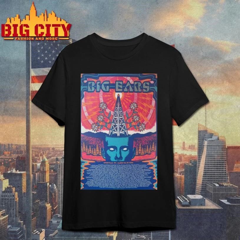 March 26-29 2026 Poster Big Ears Knoxville, TN - Adult & Kids T-Shirts, Sweatshirts & Hoodies apparel design preview 1