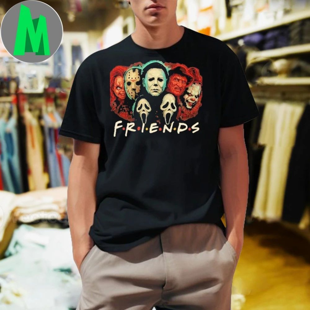 Horror Movie Parody Friends Inspired Halloween 2025 - Adult & Kids T-Shirts, Sweatshirts & Hoodies apparel design preview 1