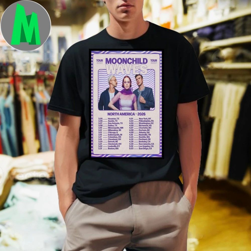 Moonchild North America Tour 2026 Poster - Adult & Kids T-Shirts, Sweatshirts & Hoodies apparel design preview 1