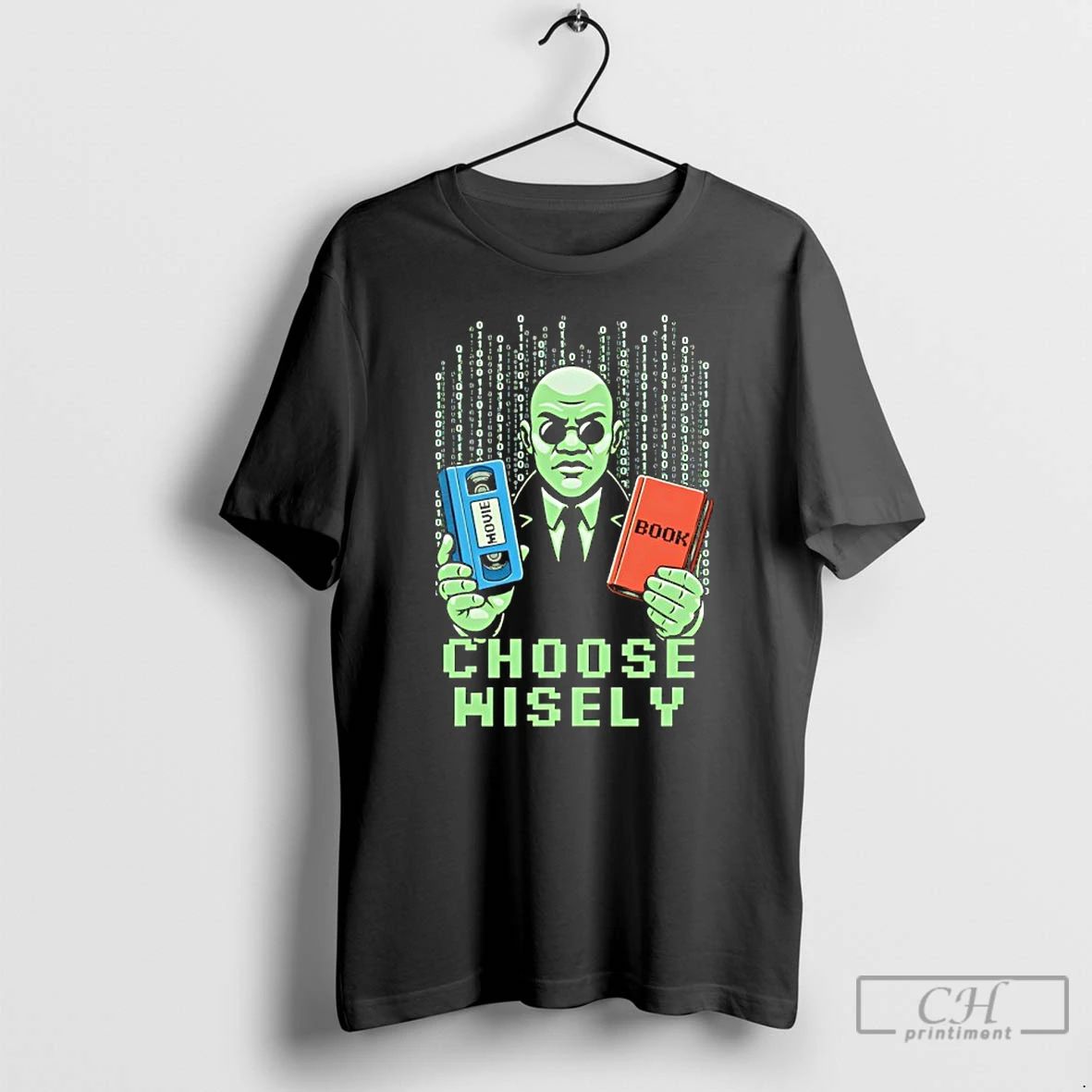Classic The Matrix Choose Wisely Movie Or Book Meme - Adult & Kids T-Shirts, Sweatshirts & Hoodies apparel design preview 1