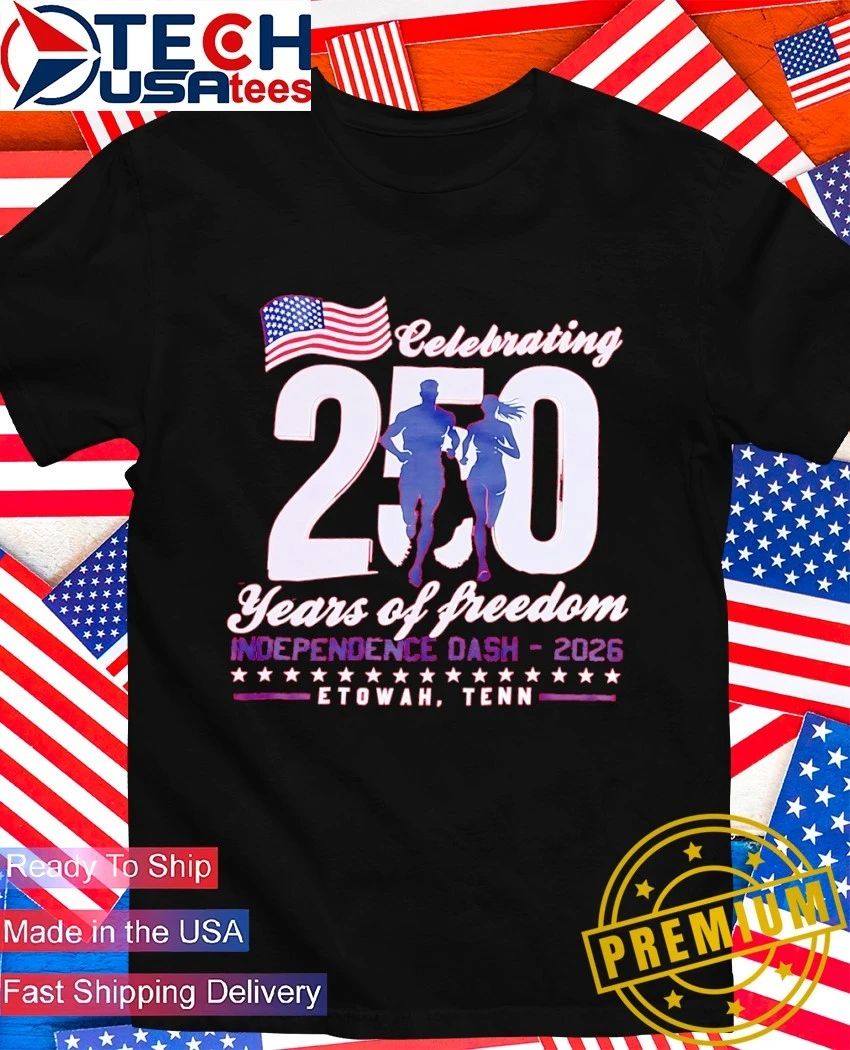 Celebrating 250 years of Freedom Independence Dash - Adult & Kids T-Shirts, Sweatshirts & Hoodies apparel design preview 1