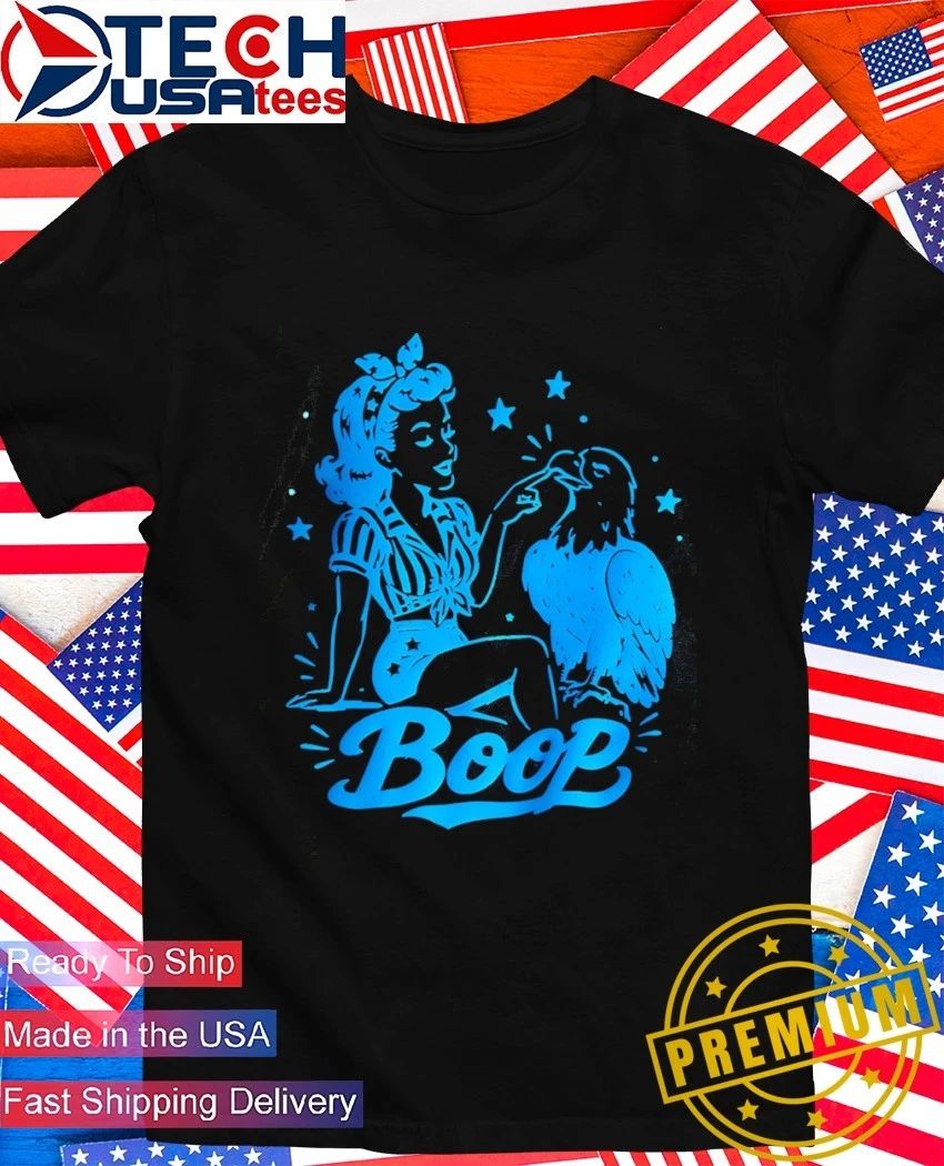 Boop girl and bird - Adult & Kids T-Shirts, Sweatshirts & Hoodies apparel design preview 1