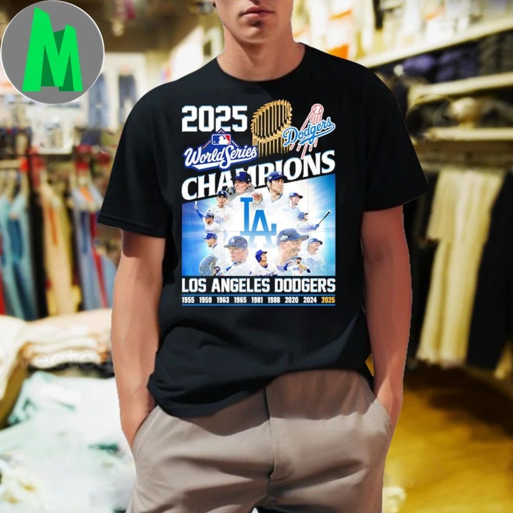 Dodgers champions 2025 world series - Adult & Kids T-Shirts, Sweatshirts & Hoodies apparel design preview 1