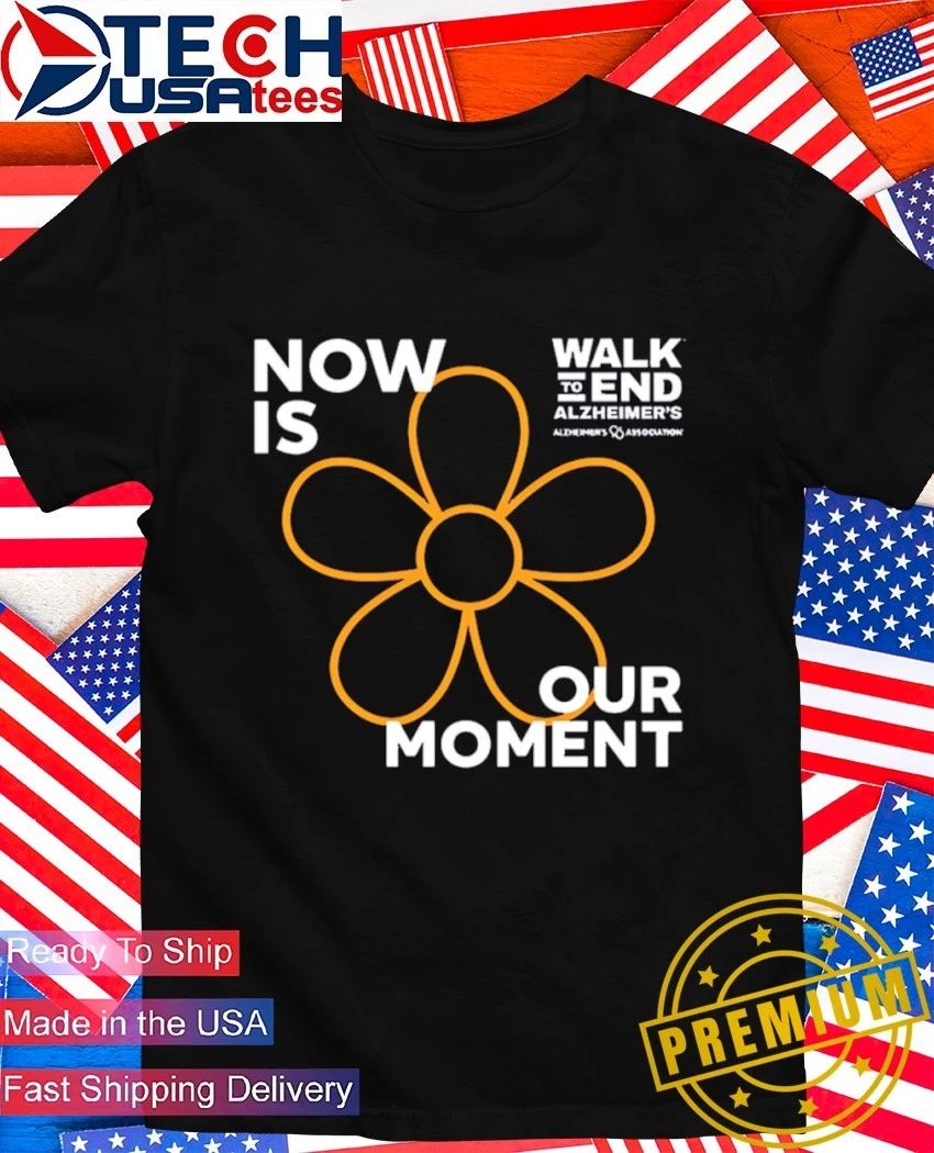 Now is our moment 2026 Walk to End Alzheimer's - Adult & Kids T-Shirts, Sweatshirts & Hoodies apparel design preview 1
