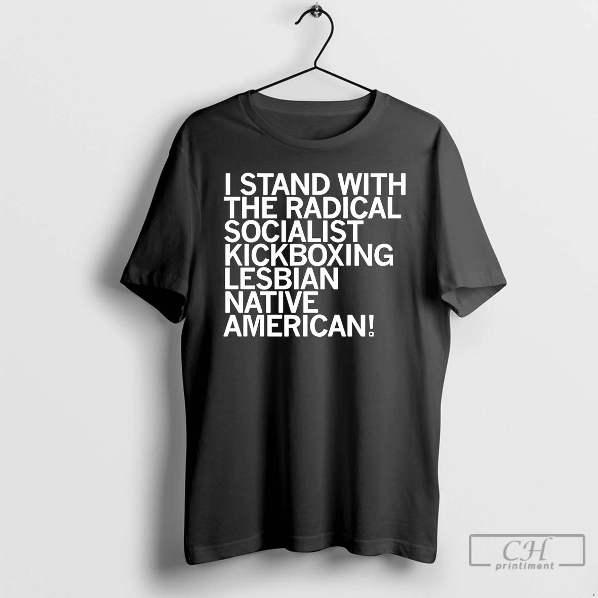 Classic I Stand With The Radical Kickboxing Lesbian - Adult & Kids T-Shirts, Sweatshirts & Hoodies apparel design preview 1